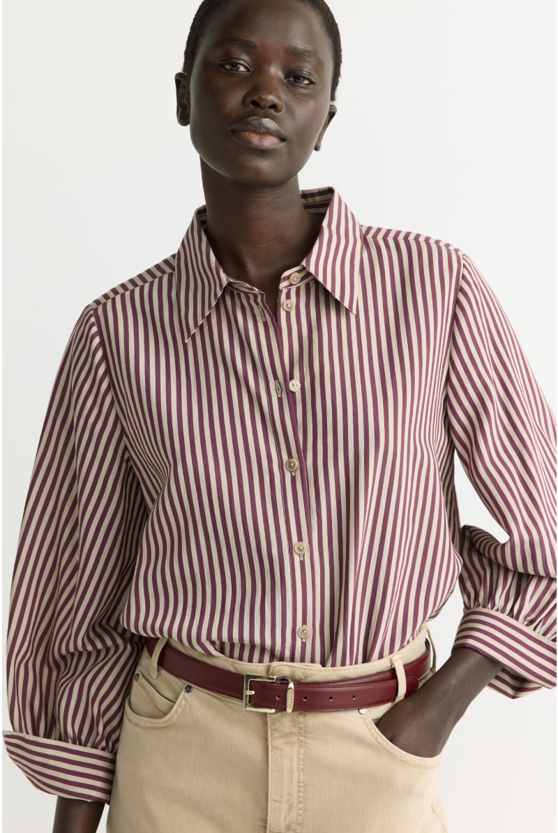 Thin leather belt