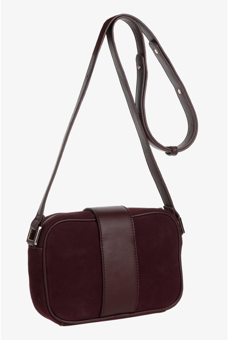 Suede crossbody bag