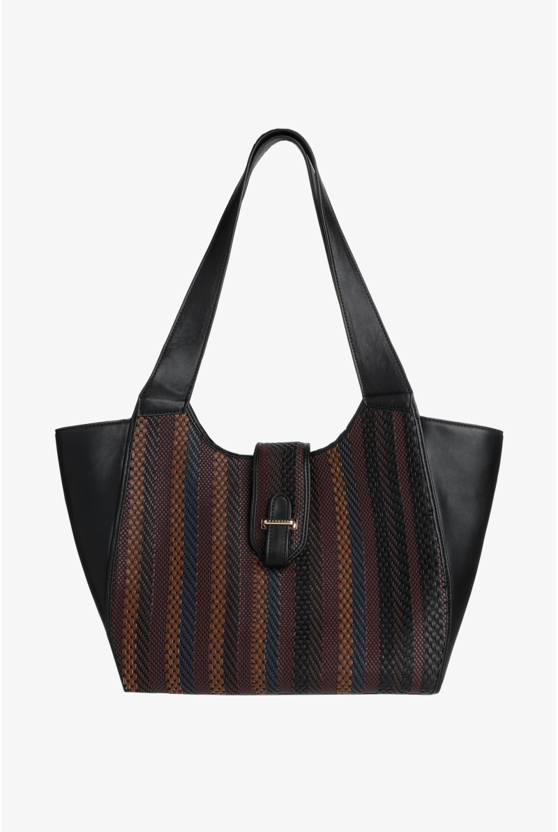 Woven shoulder bag