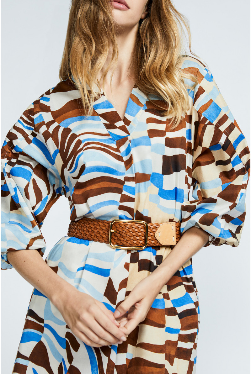 Ceinture en cuir tressée