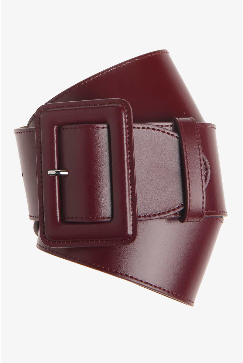Large ceinture en cuir