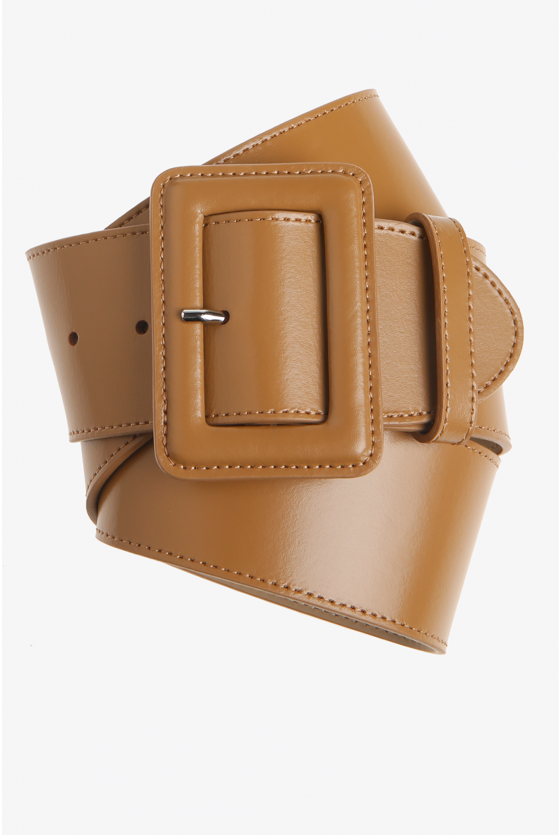 Large ceinture en cuir
