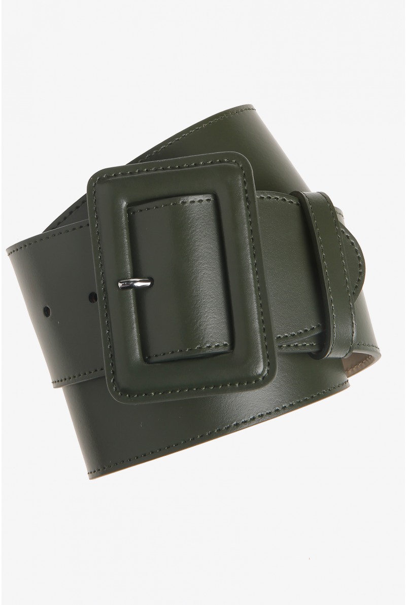 Large ceinture en cuir