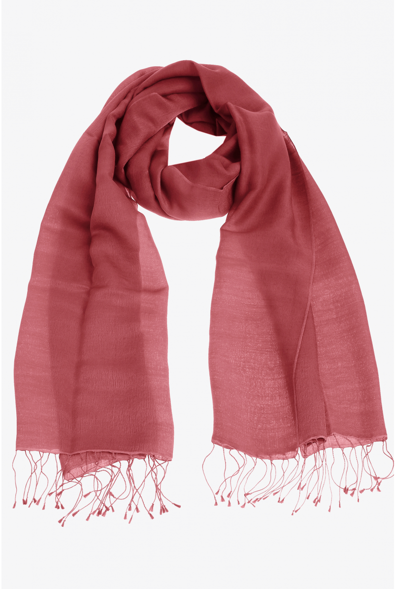 Pashmina en soie et en laine