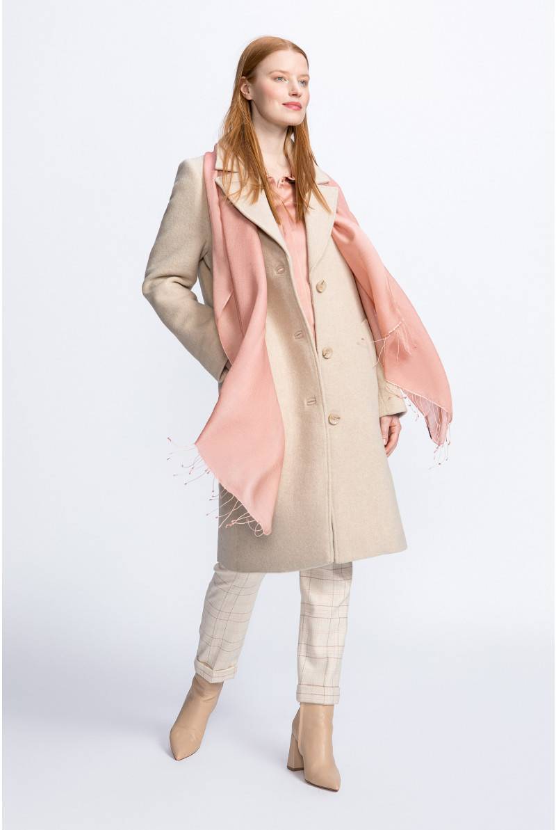 Pashmina en soie et en laine