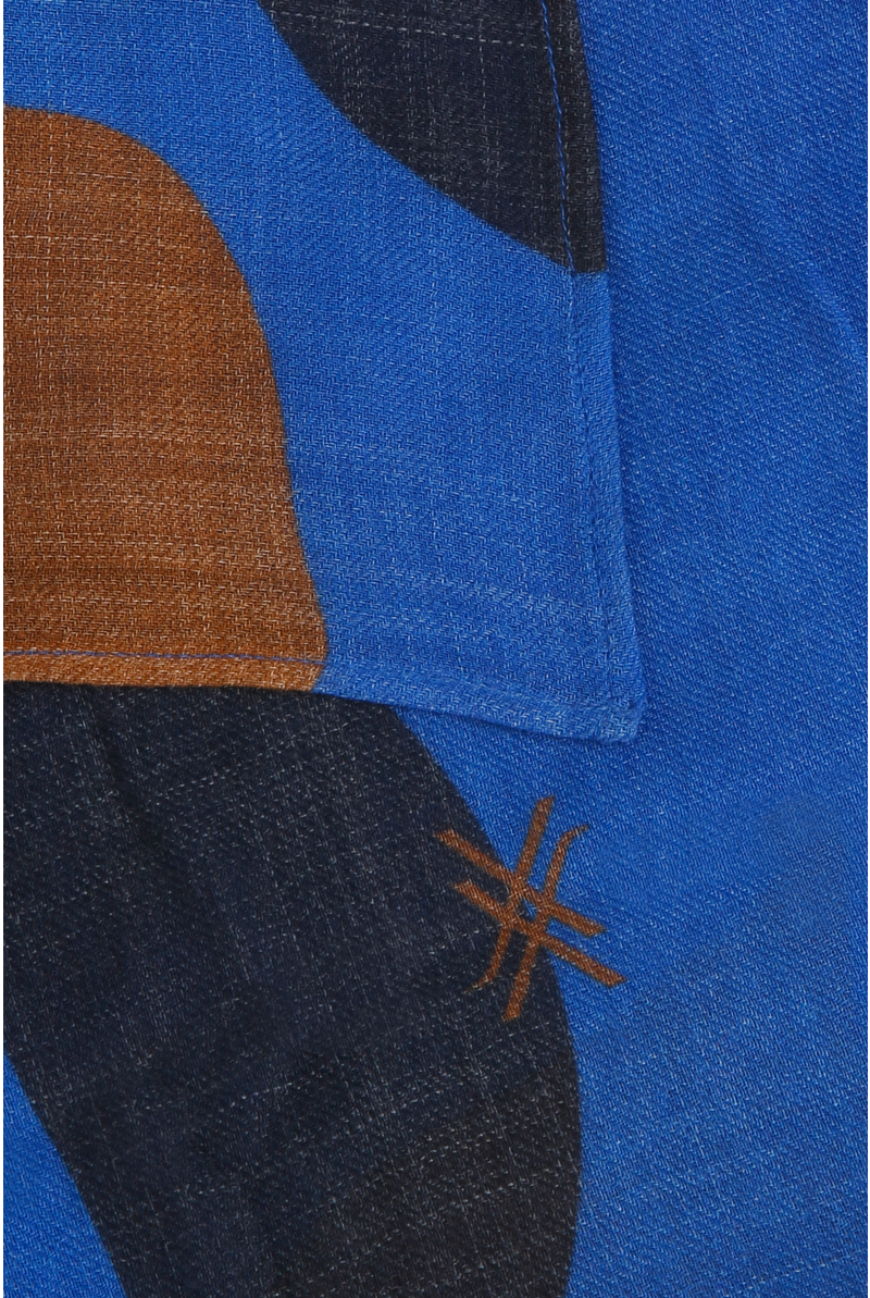 Écharpe à motif ondulé