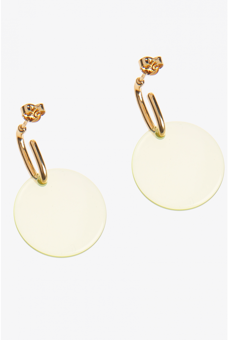 Round earrings