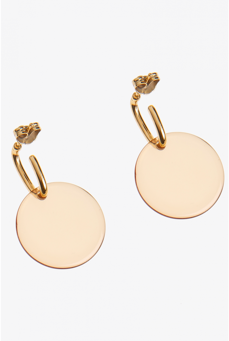 Round earrings