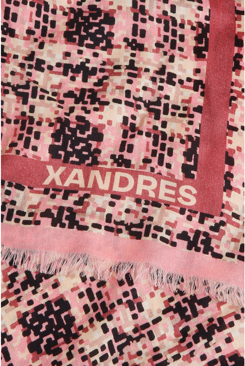 Écharpe à motif multicolore