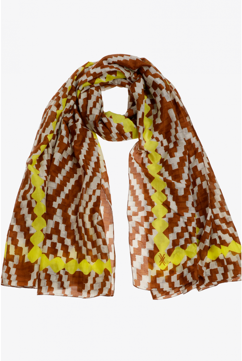 Summer scarf with print