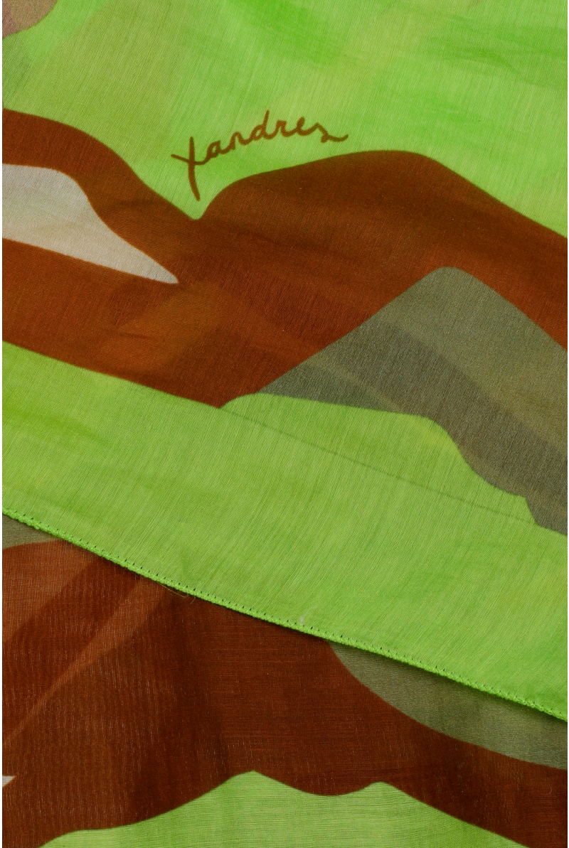Sjaal met landscape print