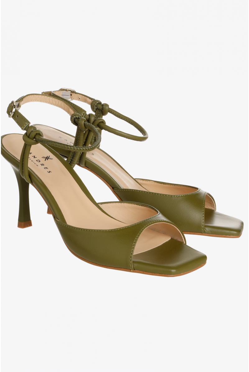 Elegant leather heels