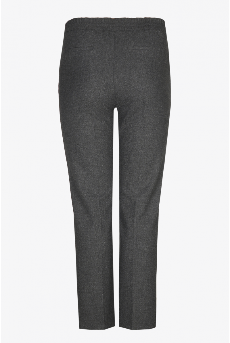 Smart trousers with pressed leg crease