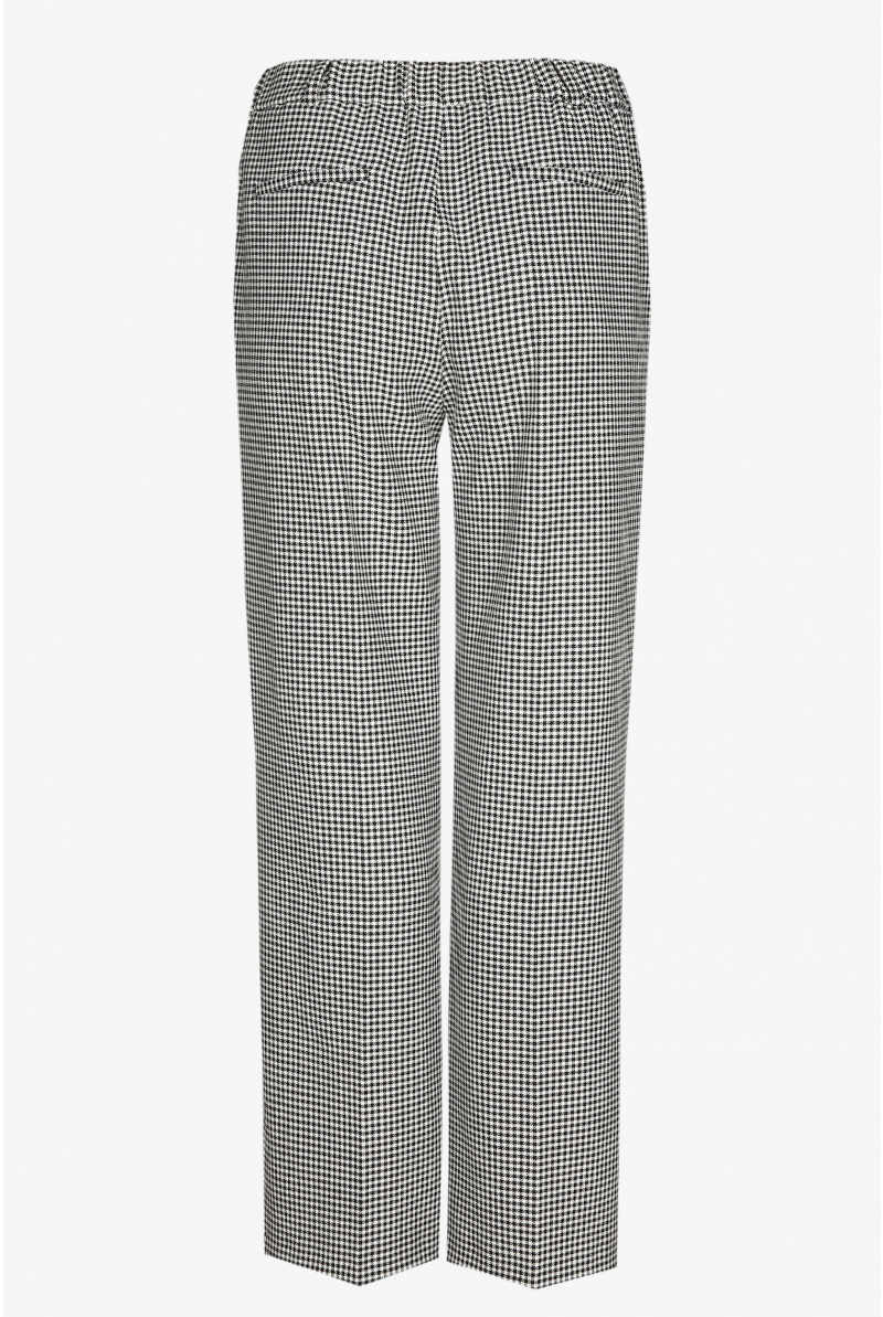 Pantalon à motif pied-de-poule