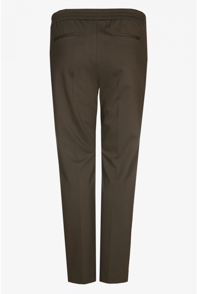 Trousers with a pressed crease