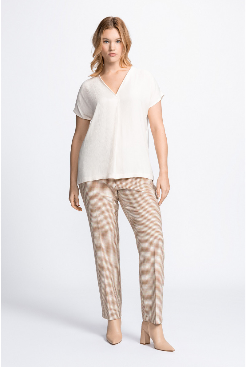 Pantalon à jambes étroites avec motif