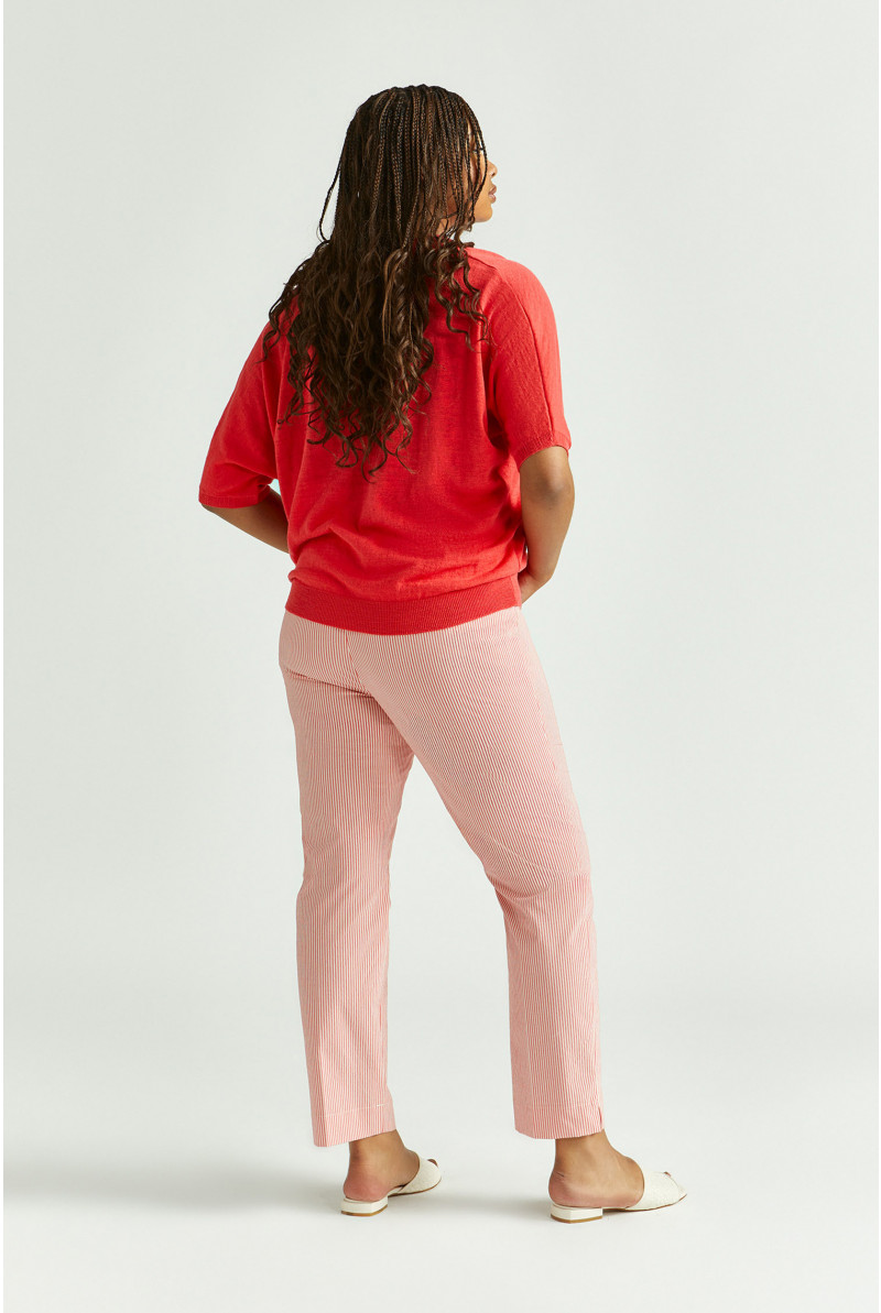 Striped summer trousers