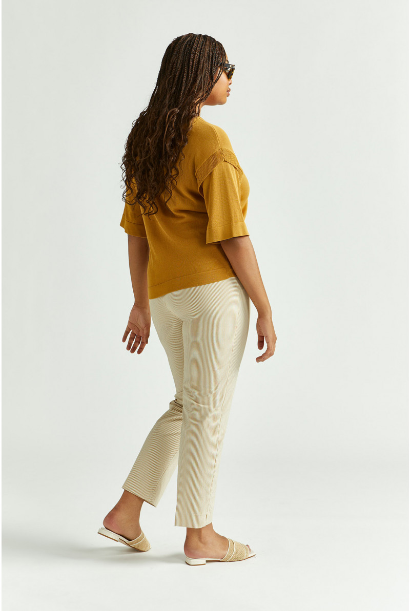 Striped summer trousers