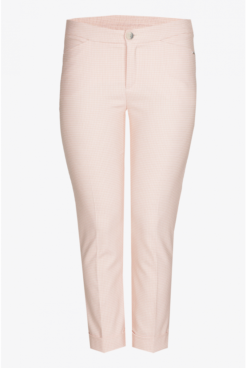 Pastelkleurige broek met ruitjes