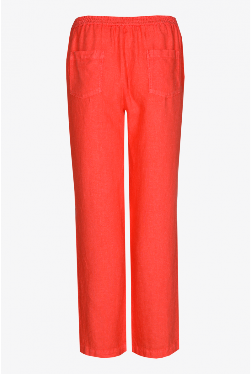 Pantalon en lin à jambes droites
