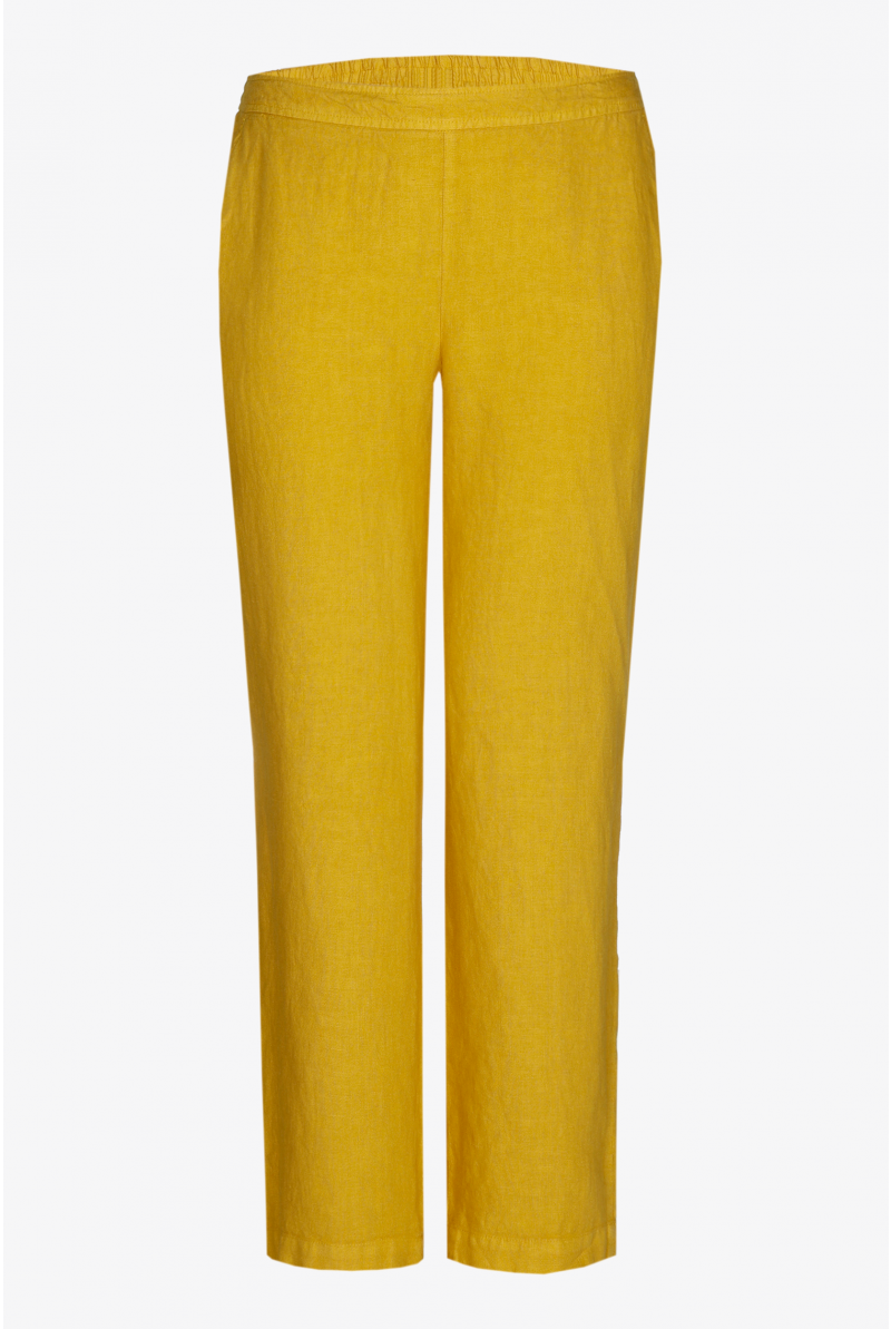 Pantalon en lin à jambes droites