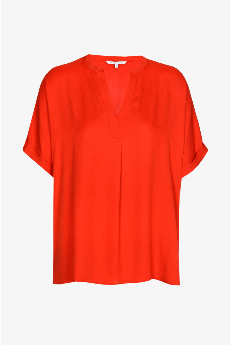 Elegante blouse met V-hals