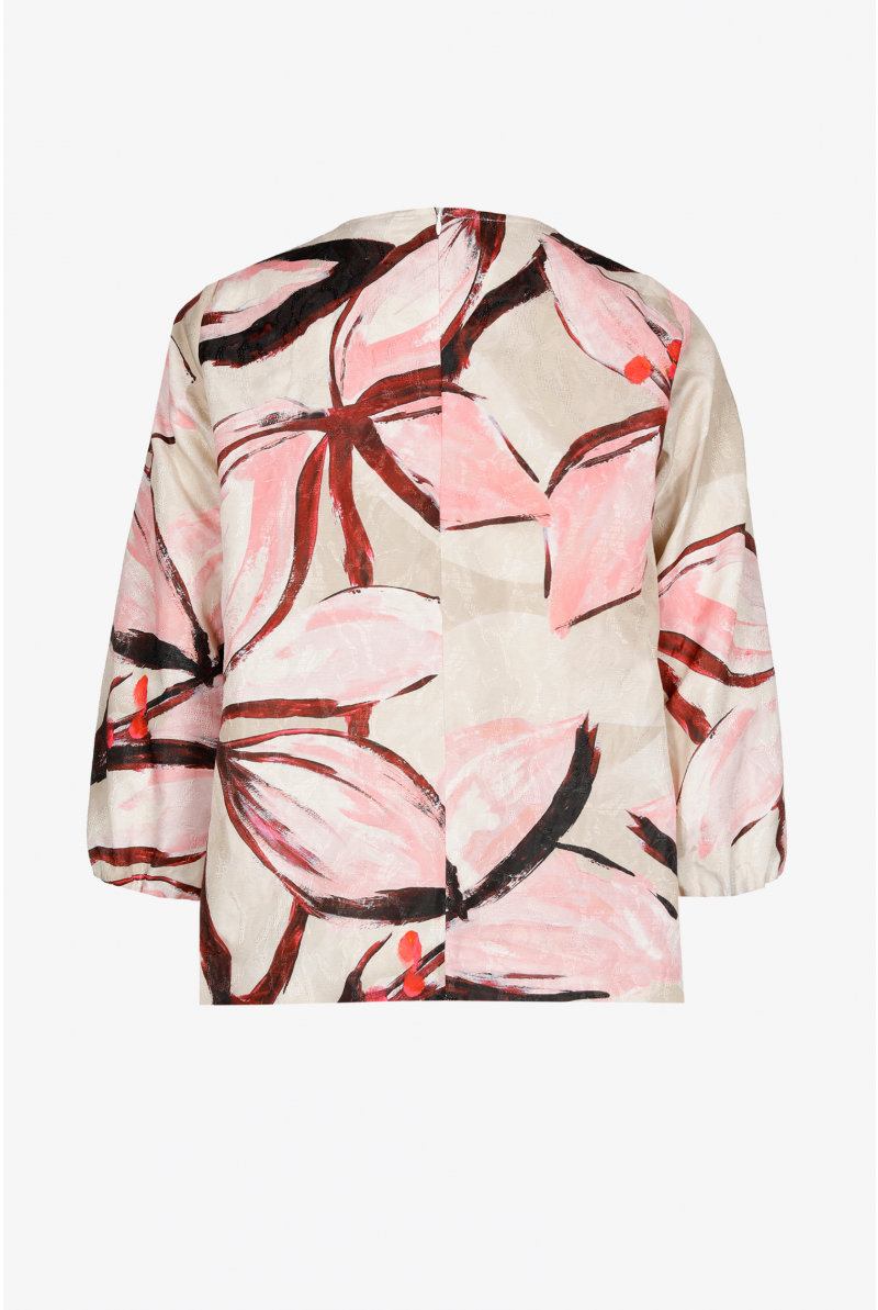 Blouse with floral print