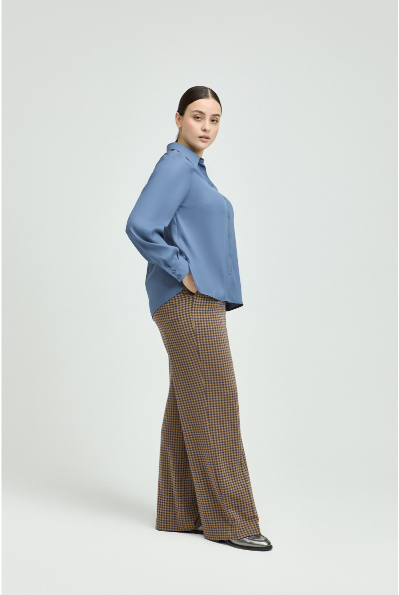 Geklede broek met 3 kleuren