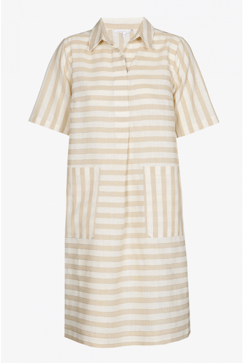 Robe courte rayée