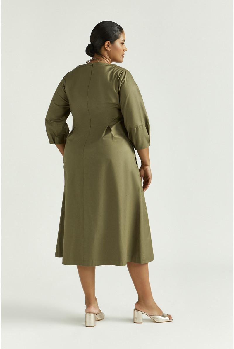 Robe longue en coton