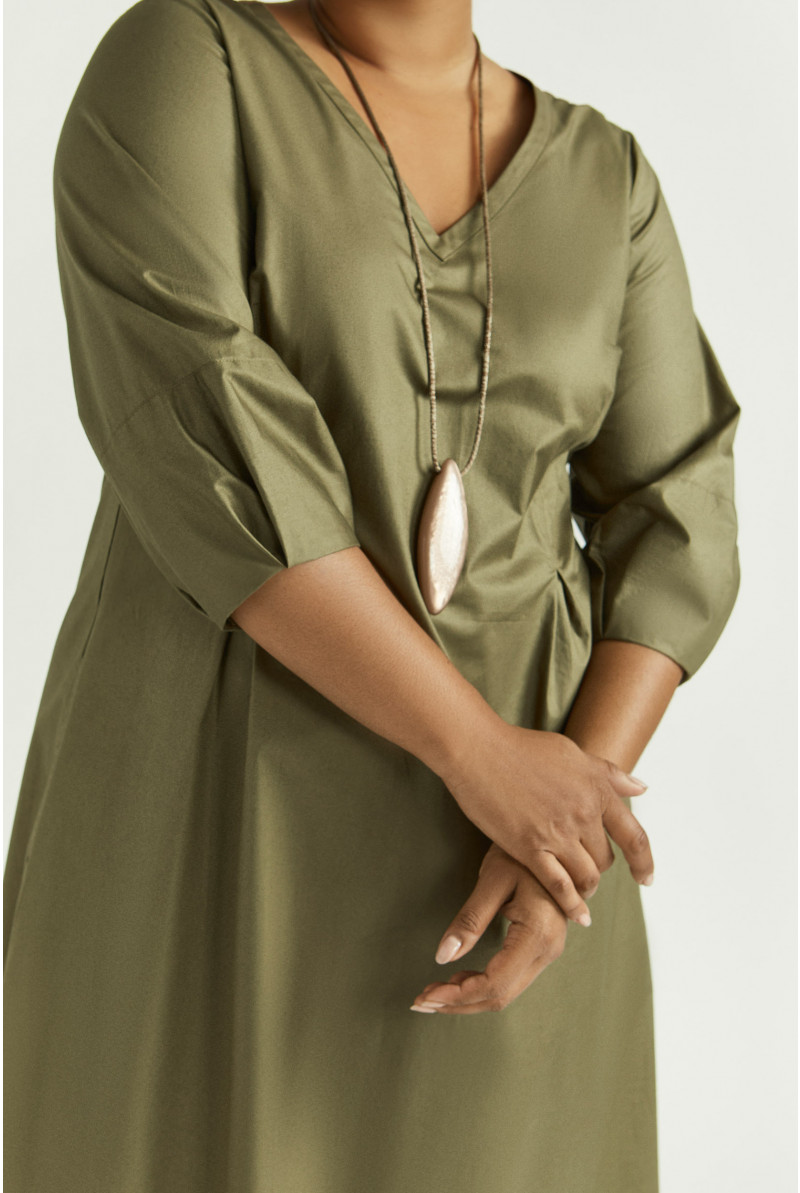 Robe longue en coton