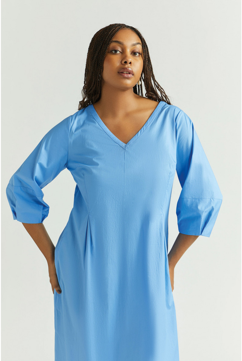 Robe longue en coton