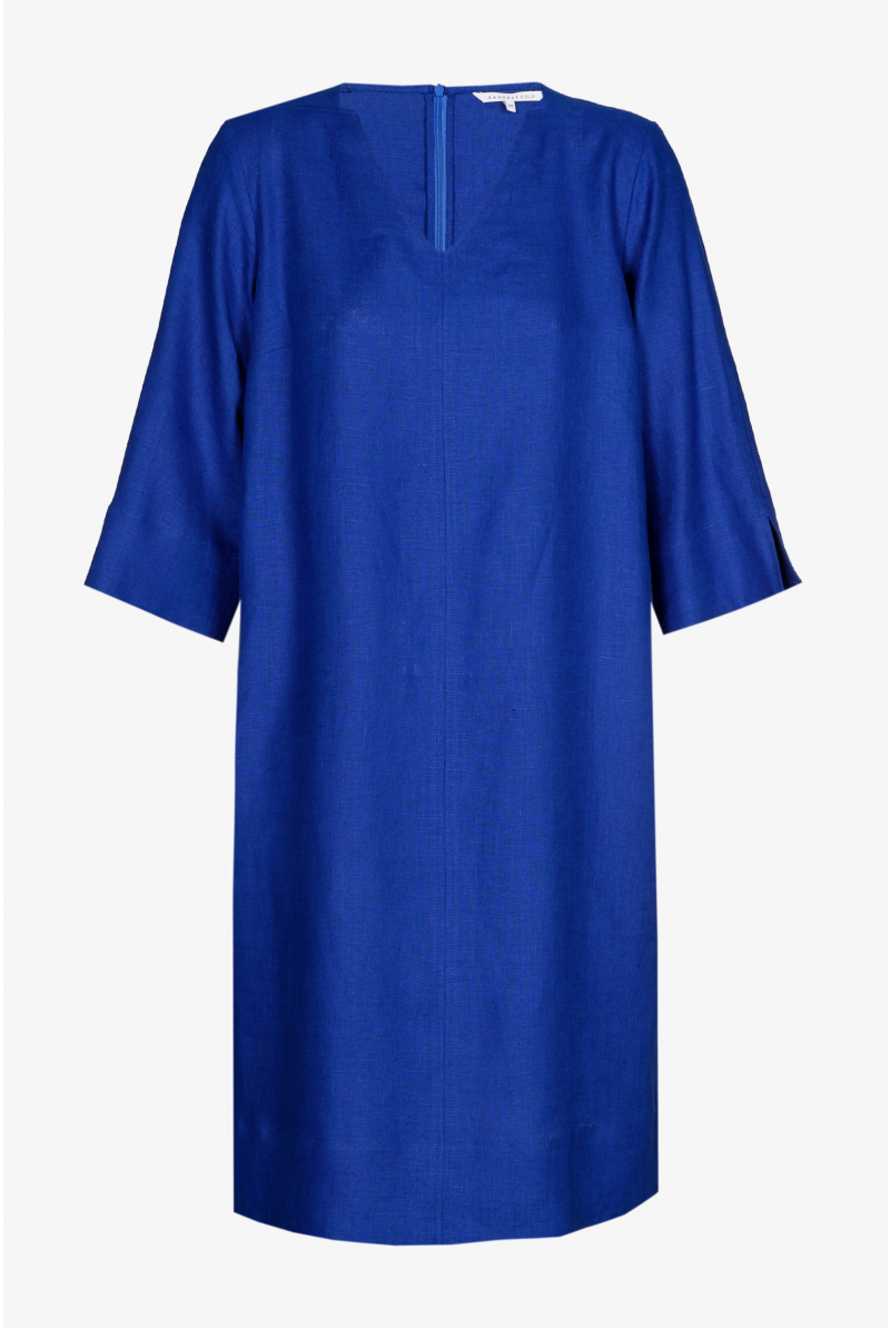 Robe en lin à encolure en V