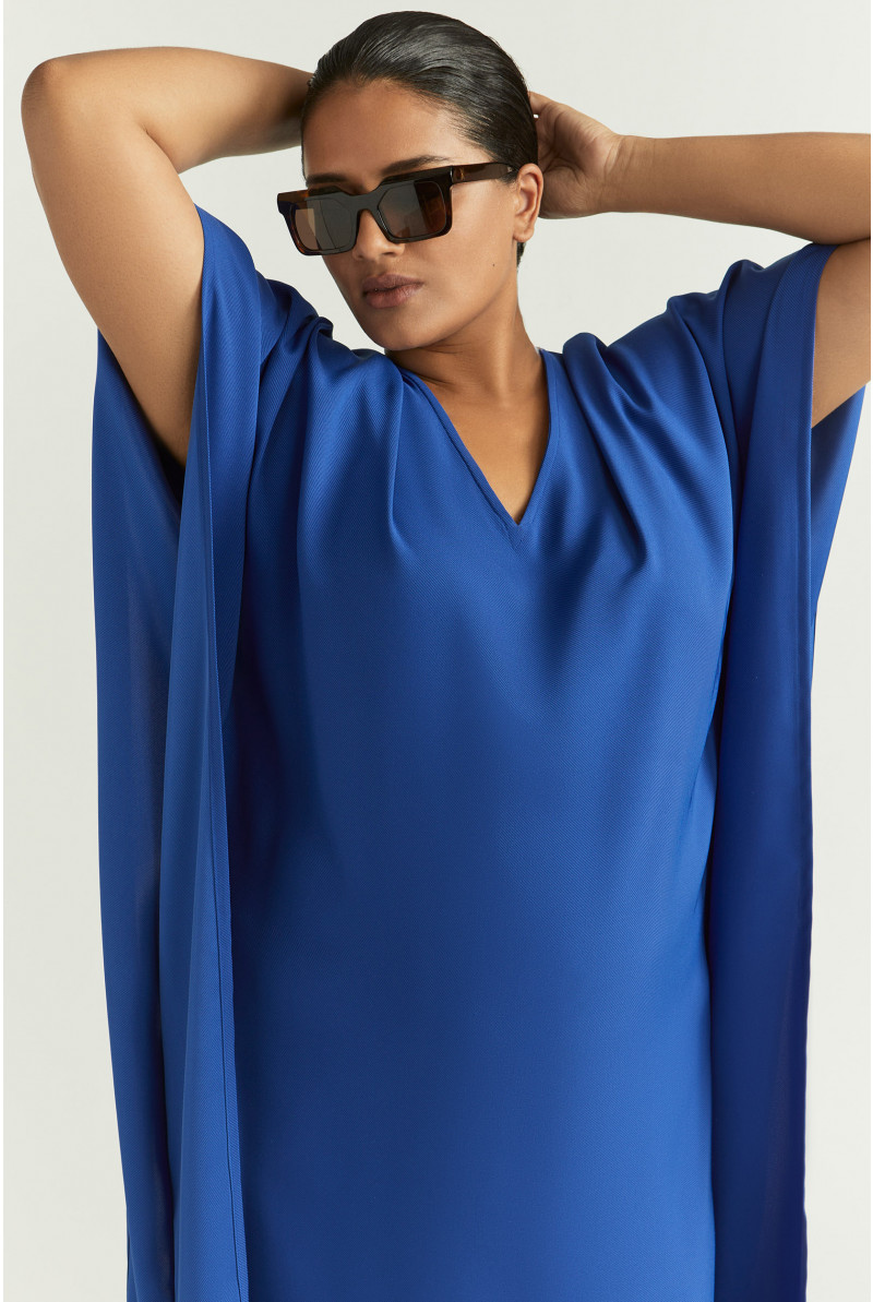 Robe caftan à encolure en V