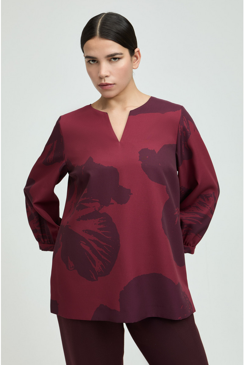 Blouse met pop-art bloemmotief