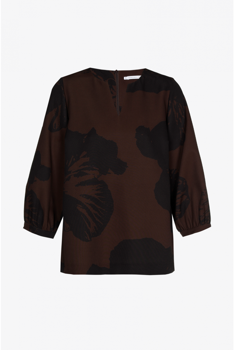 Blouse met pop-art bloemmotief