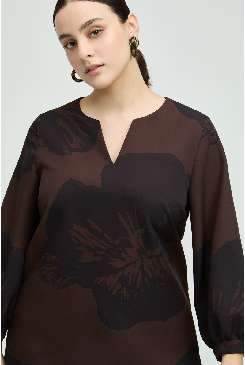 Blouse met pop-art bloemmotief