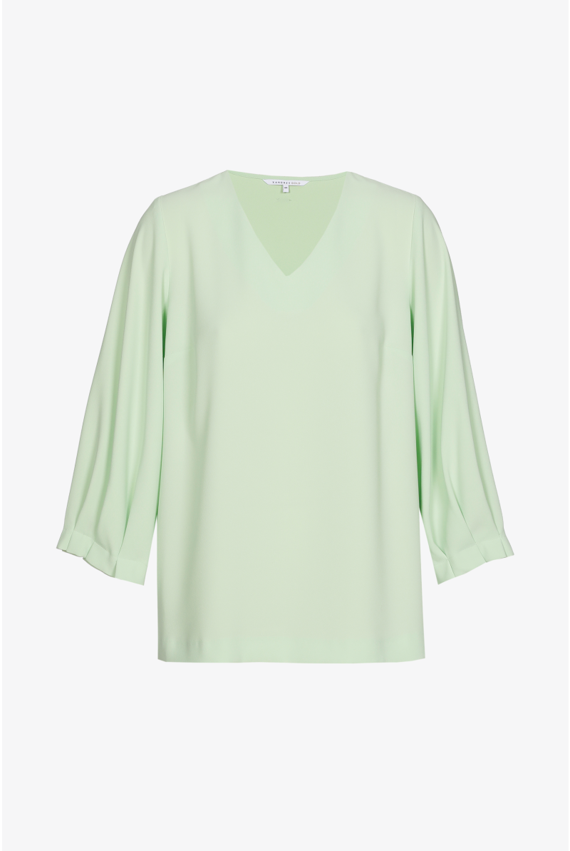 Blouse with elegant pleat detailing