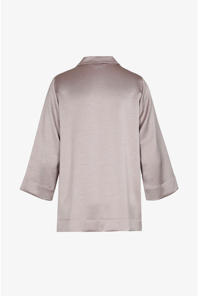 Satijnen blouse met knoopjes