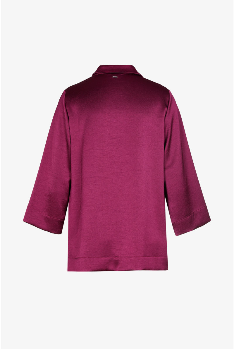 Satijnen blouse met knoopjes