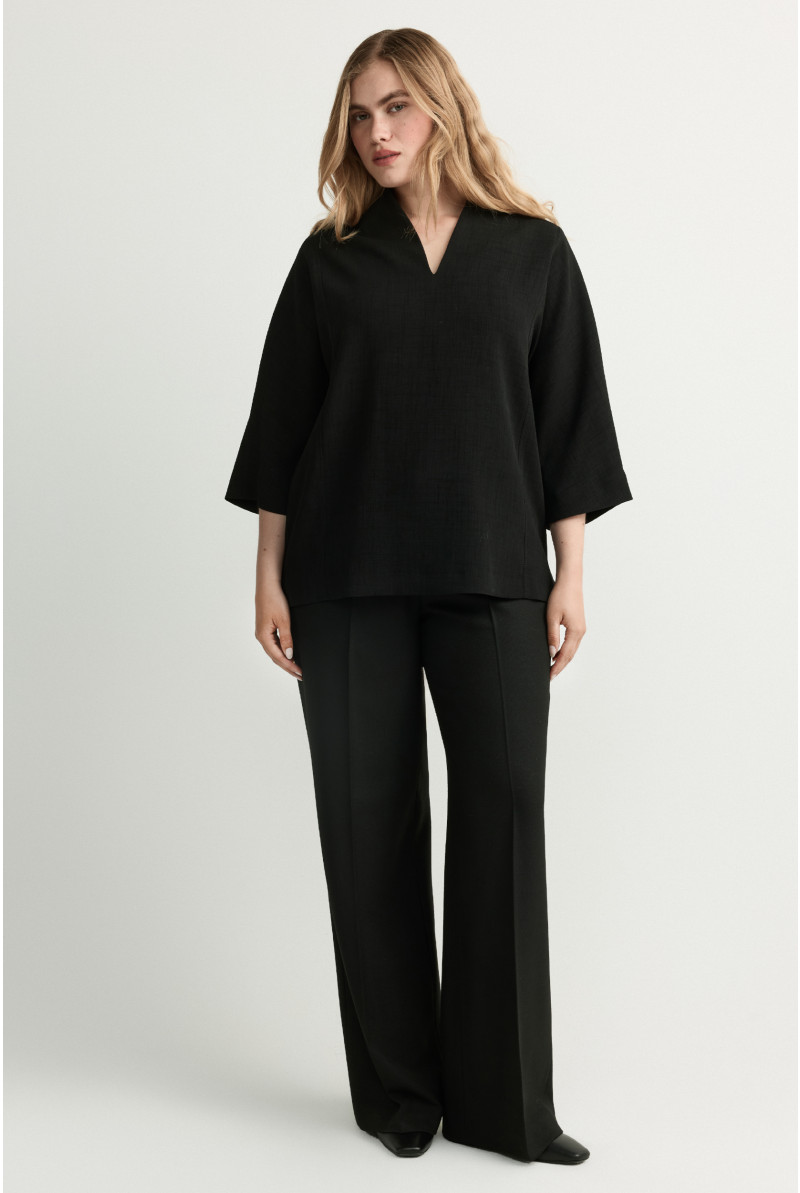 Blouse in crêpestof