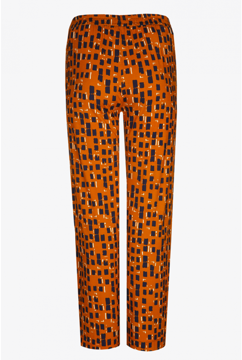 Broek met originele blokprint