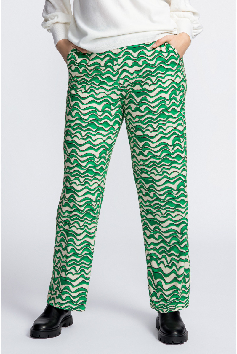 Trousers with original print