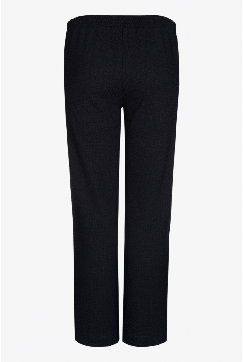 Trousers with waffle stitching