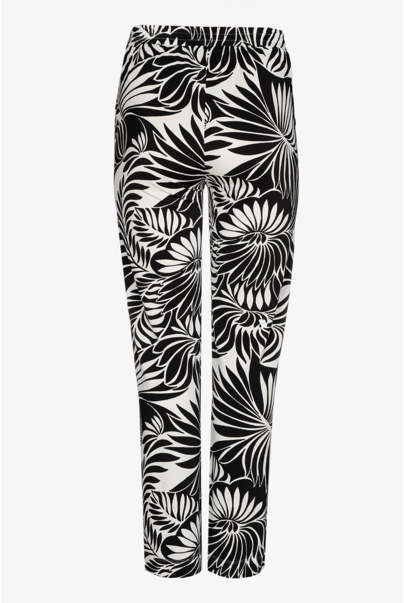 Pantalon à motif floral