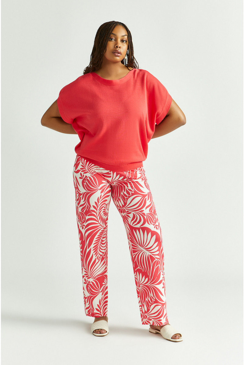 Broek met bloemenprint