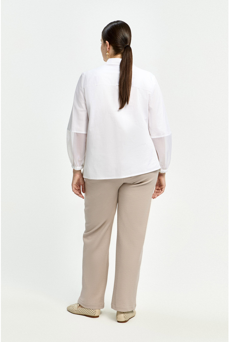 Comfortabele seersucker broek