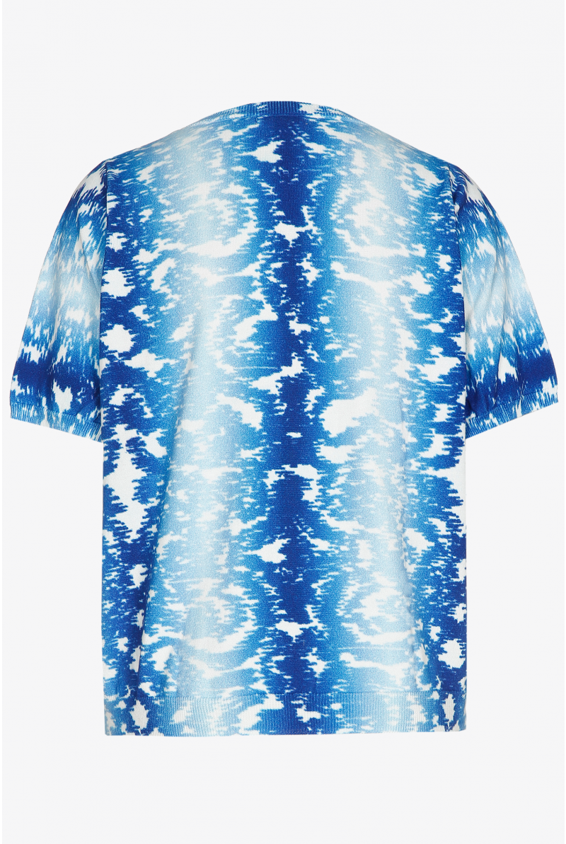 Oversized jumper with summery print