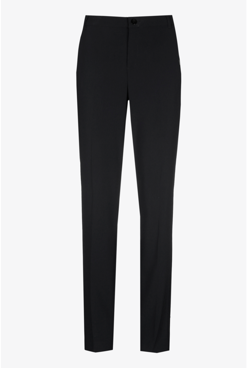 Black wrinkle-free chinos