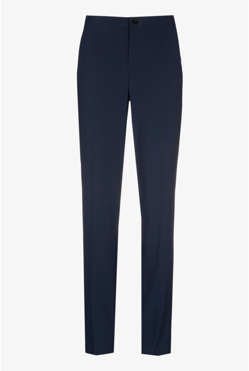 Dark-blue wrinkle-free chinos
